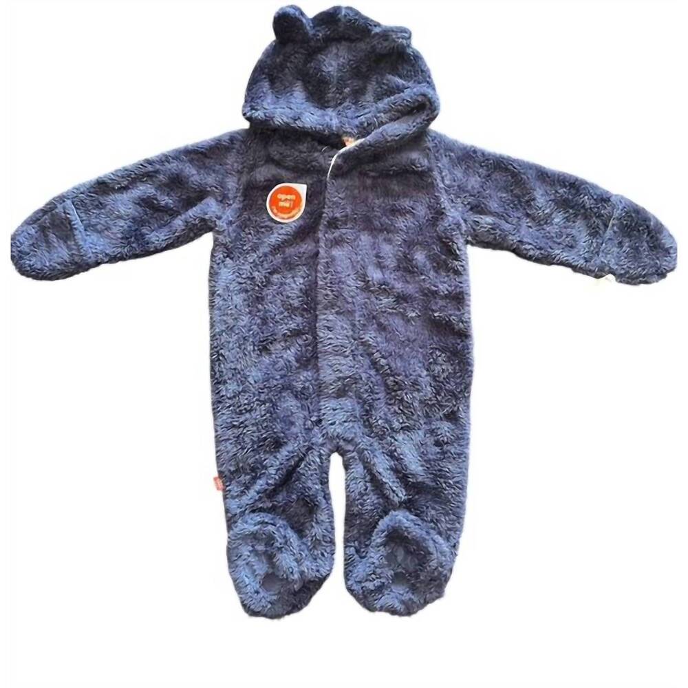 NEW MAGNETIC ME kid's minky magnetic pram one-piece in navy